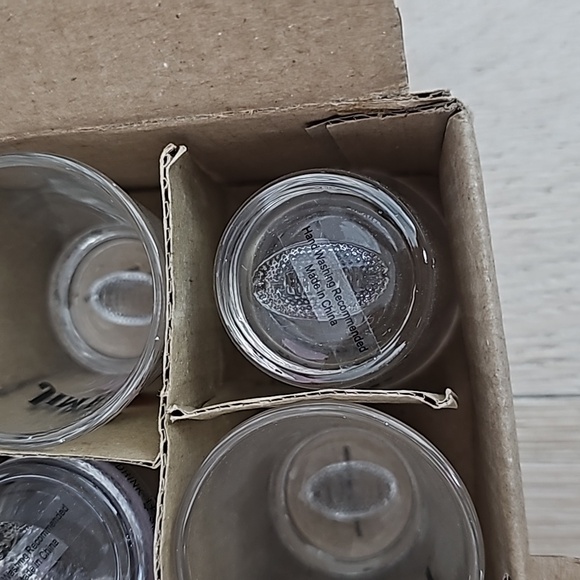 NWOT Jim Beam Whiskey Football Shot Glasses set of 12 - Picture 6 of 6